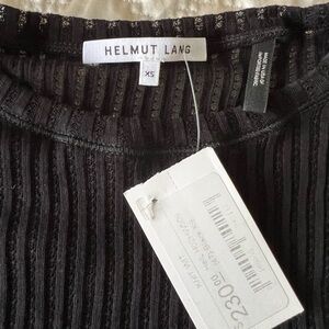 Hemlut Lang sheer long sleeve top. New with tags